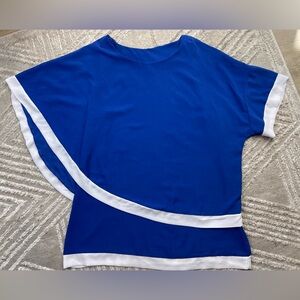 L/XL BLUE SHOULDER TOP
